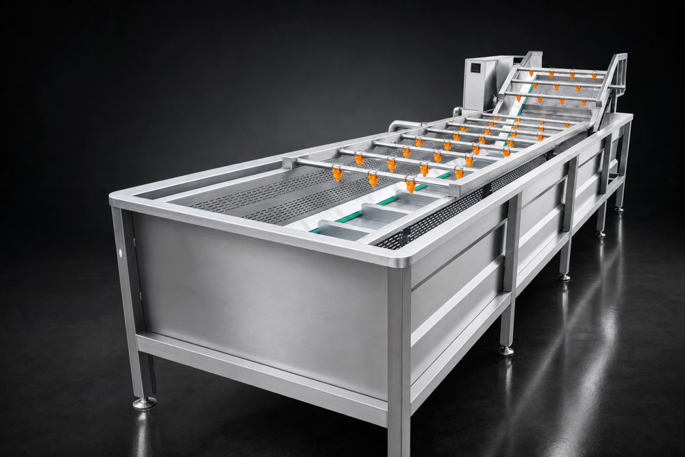 Machine de nettoyage à bulles pour fruits et légumes