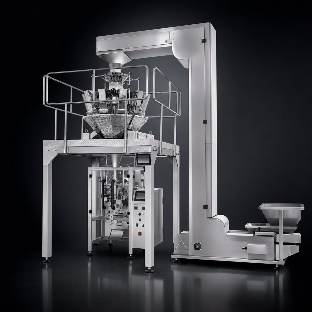 Machine d'emballage verticale VFFS pour granulés